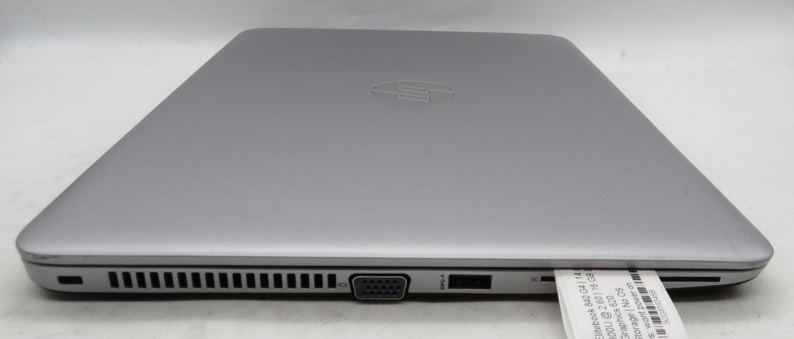 HP EliteBook 840 G4 i5-7300U @ 2.60 16GB RAM No HDD/OS *PARTS*