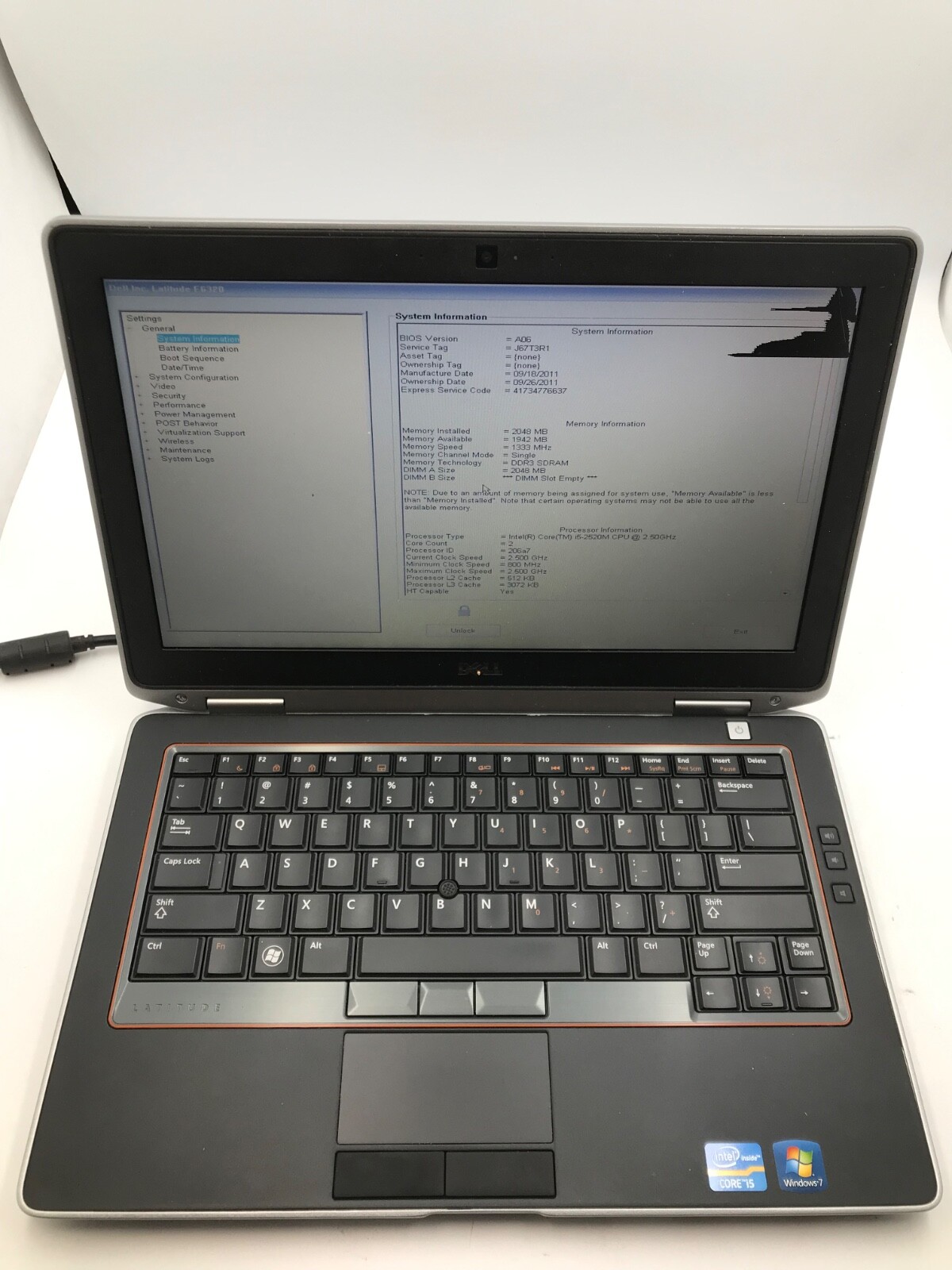 Dell Latitude E6320 13″ Intel Core i5-2520M -DEAD PIXELS/BIOS LOCK -MZ