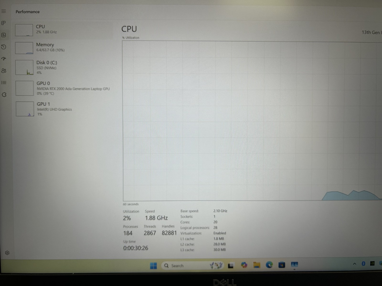 Laptop Dell Precision 7680 16″ Core i7-13850HX 64GB RAM 1TB SSD RTX 2000 Win 11