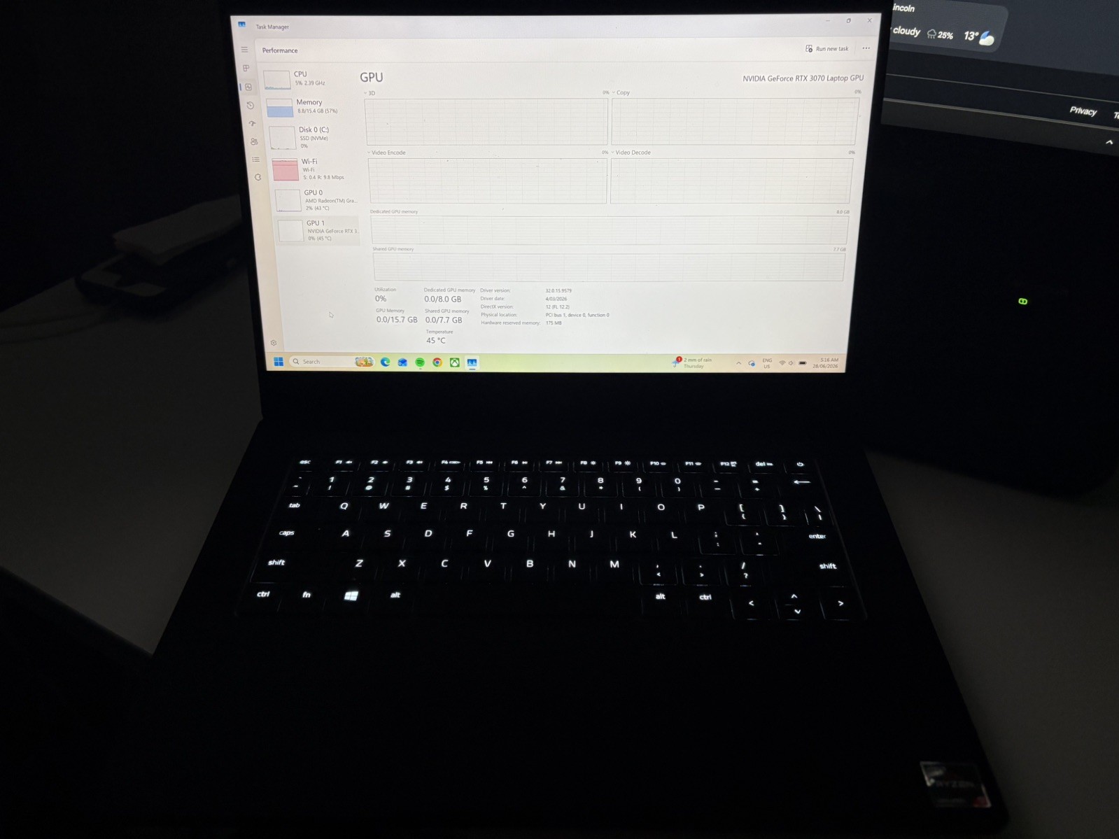 Razer Blade 14 1TB AMD Ryzen 9 5900HX Radeon Graphics 16GB Ram RZ09-0370 Laptop