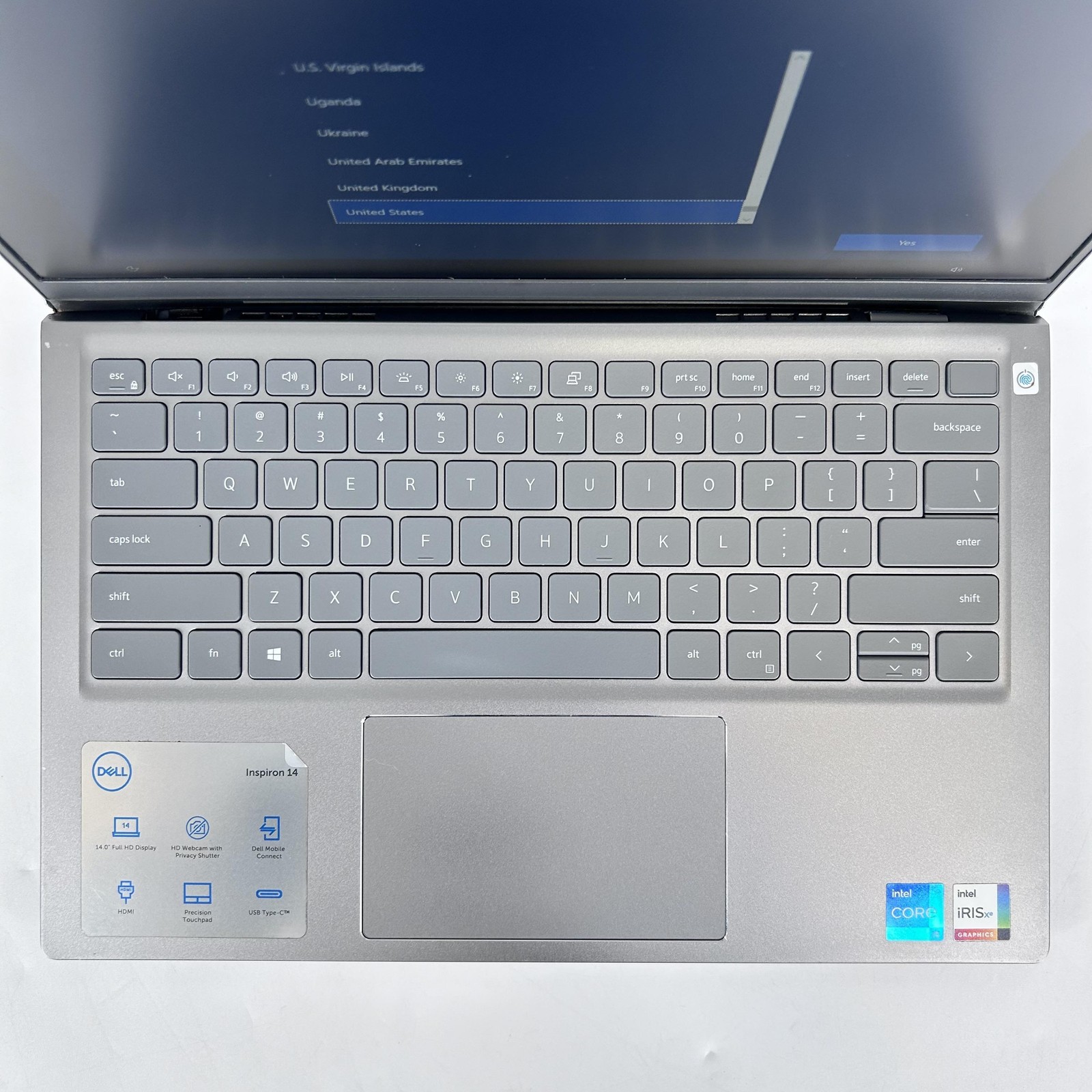 Dell Inspiron 5410 14 Silver FHD i5-11320H 3.20GHz 8GB 512GB Blocked USB Port