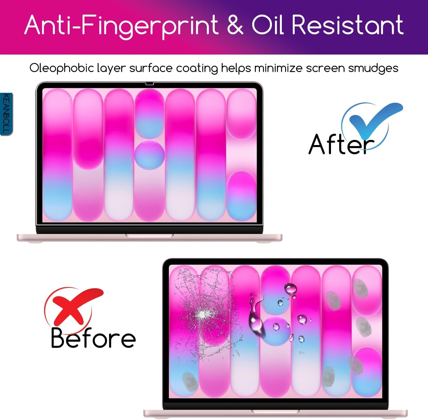 Tempered Glass Screen Protector for 2026 Apple MacBook Neo 13″ – 2 Pack, Anti Sc