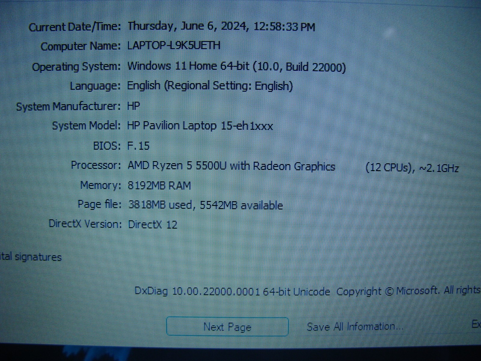 NEW! HP Pavilion 15-eh1010nr 15.6″TOUCH AMD Ryzen 5 2.1GHz 8GB 512GB PwR Battery