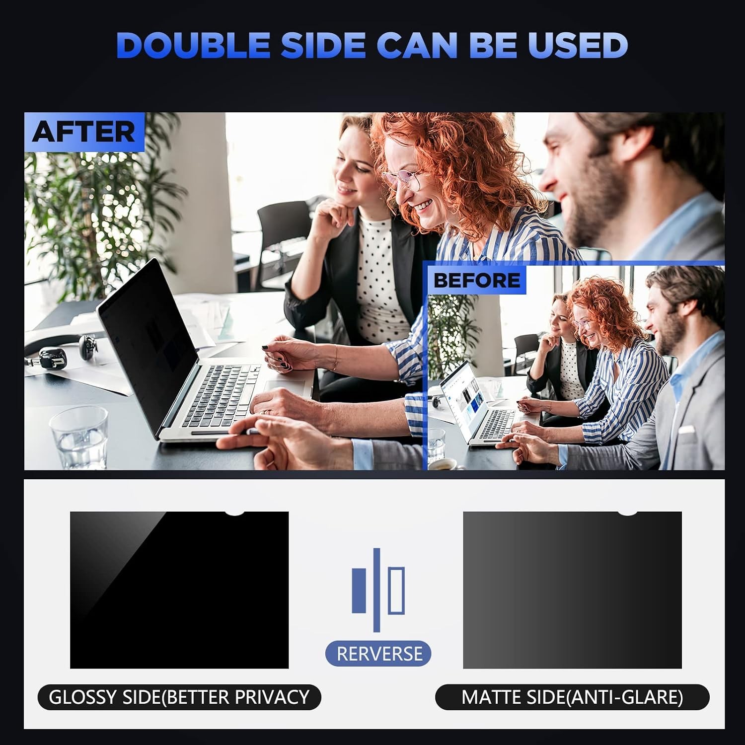 Privacy Filter for 15.6 Inch Widescreen Laptop Screen