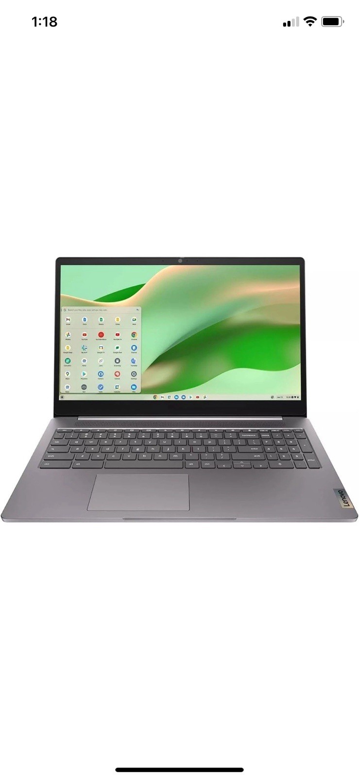Lenovo Chromebook Laptop Chrome OS Silver Wi-Fi Webcam HDMI USB