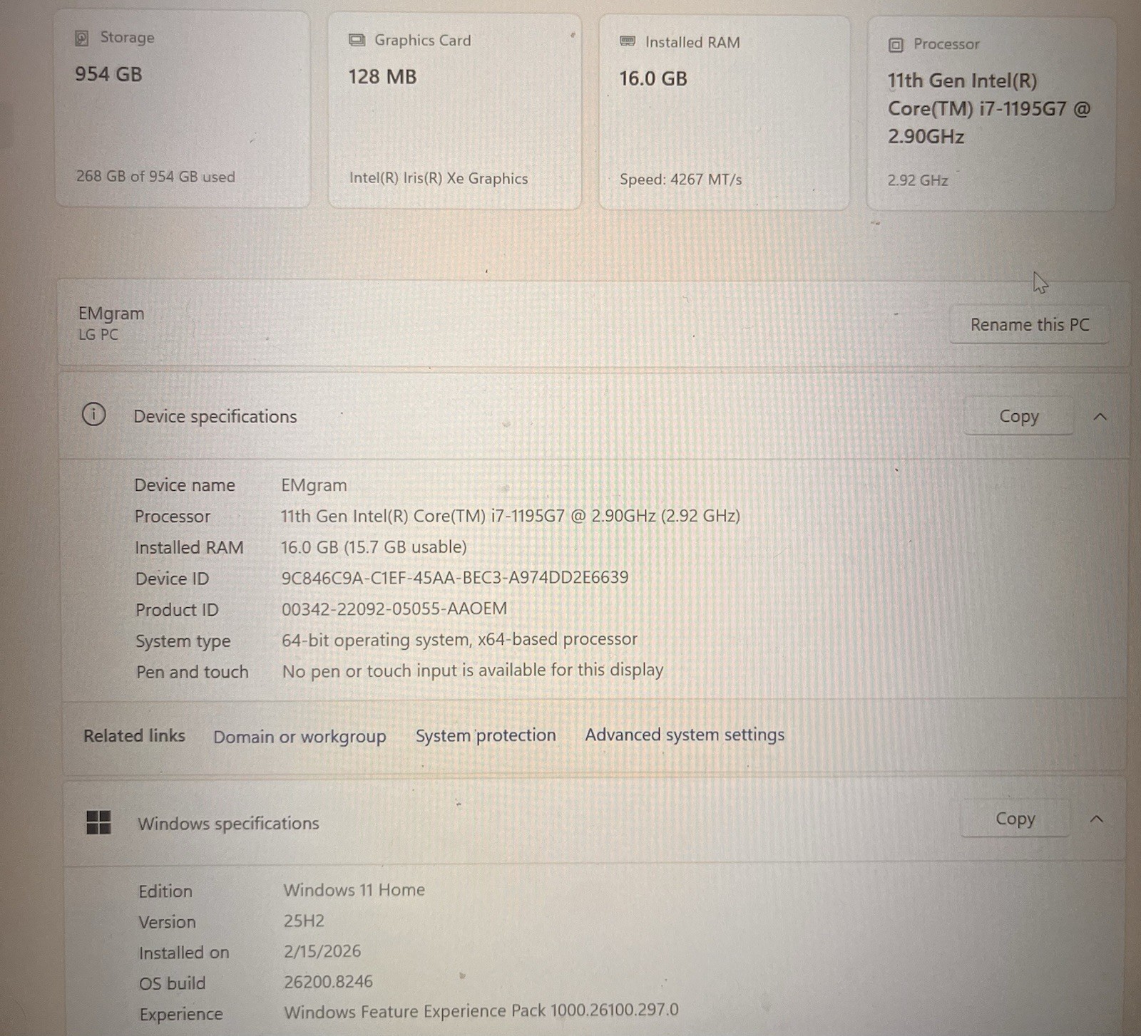 LG gram 17 Ultra-Slim Laptop, Intel i7-1195G7, 16GB/1TB SSD, Black