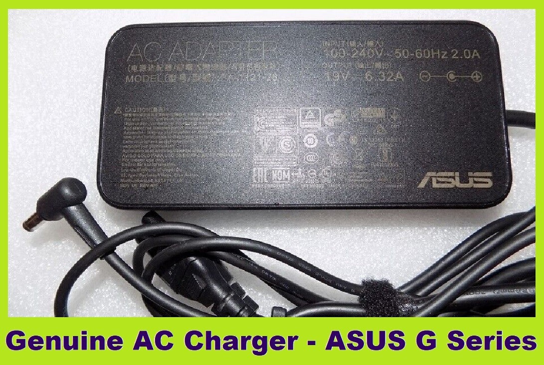 Genuine For ASUS G Serie ROG 19.5V 6.32A 120W PA-1121-28 A15-120P1A *AC Charger