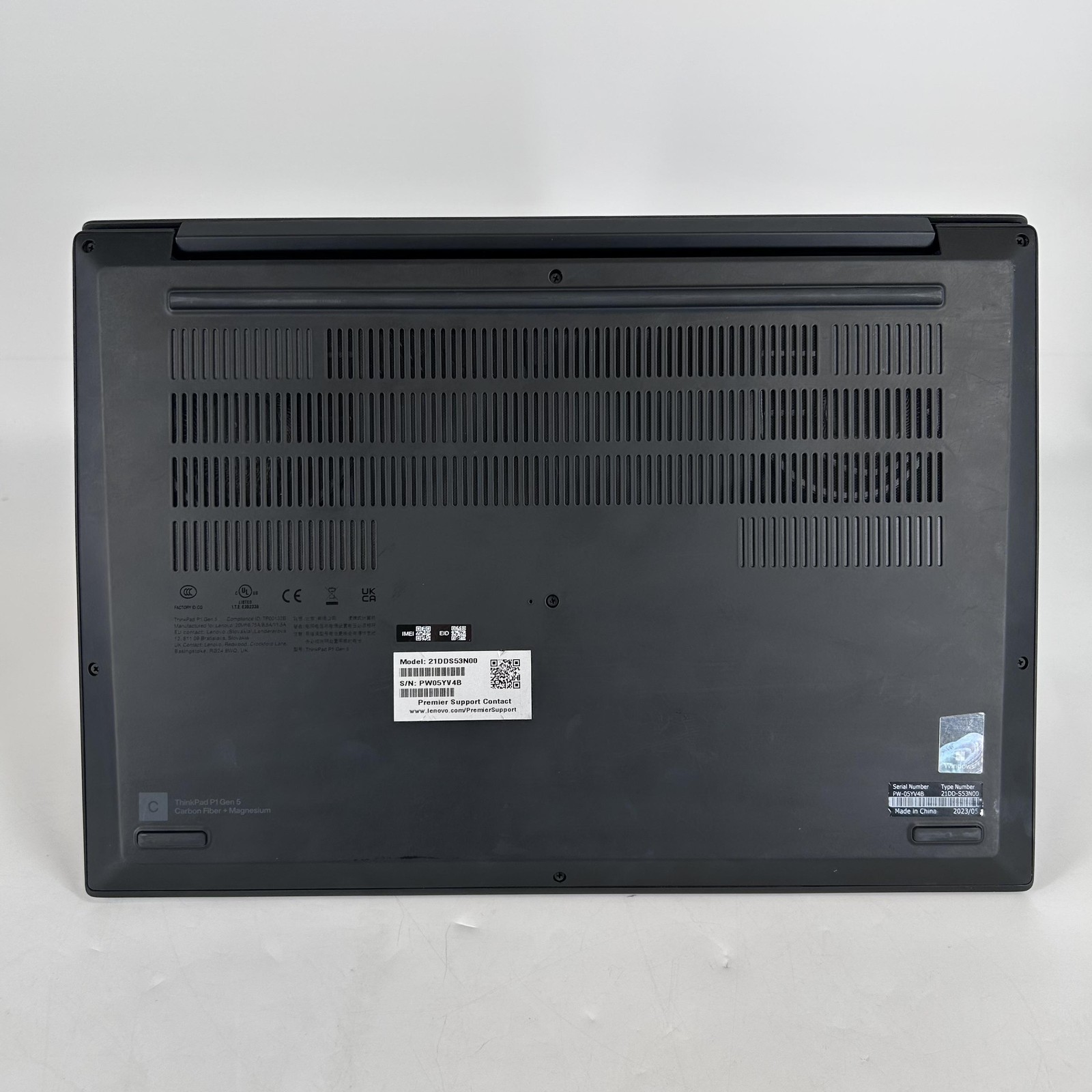 Lenovo ThinkPad P1 Gen 5 16 UHD+ 2.4 GHz i7-12800H 32GB 1TB SSD NVIDIA RTX A1000