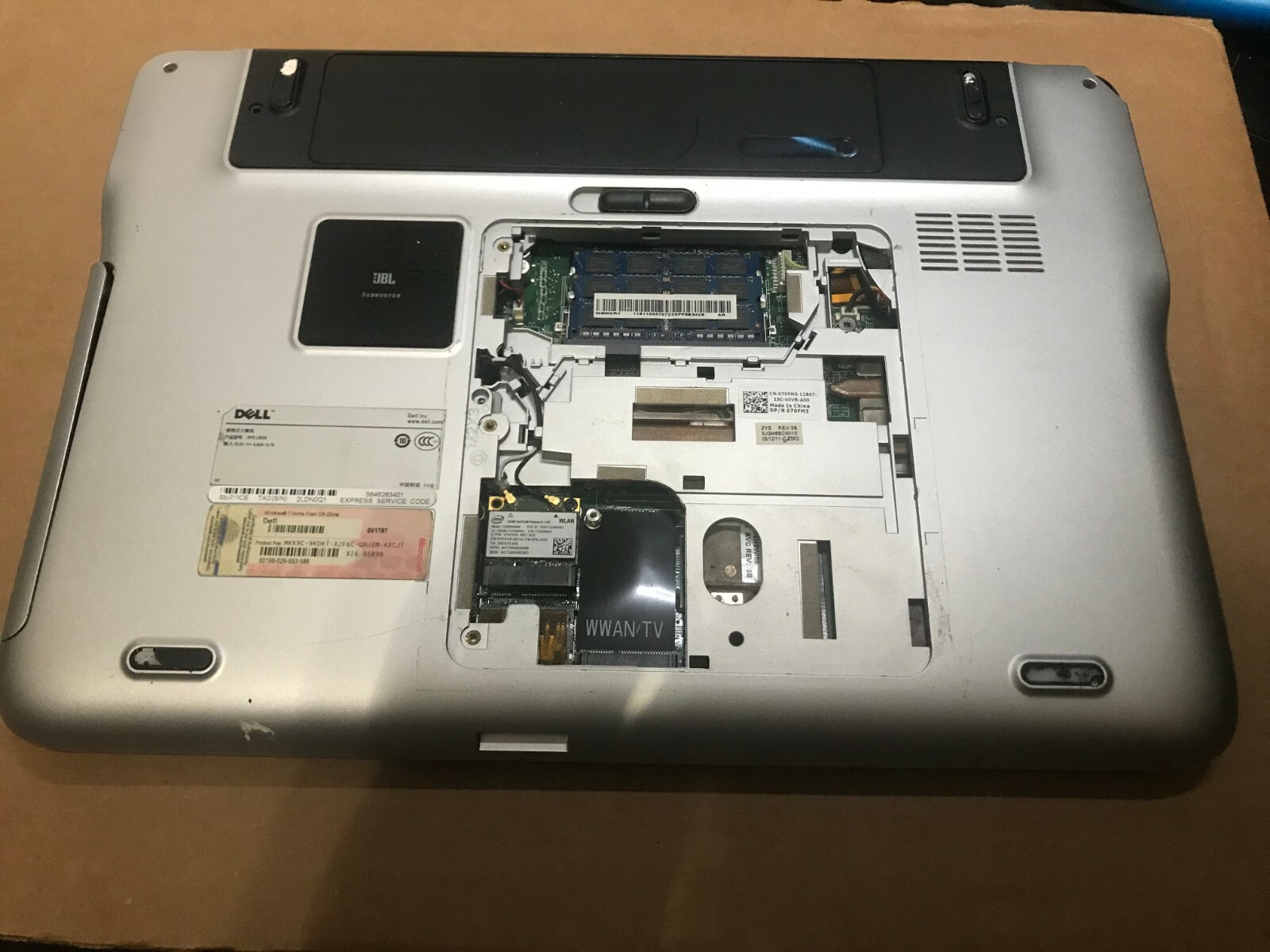 Dell XPS 15 L502X Intel i7-2630QM 16GB Ram 750GB HDD NVIDIA GeForce GT 540M 2GB