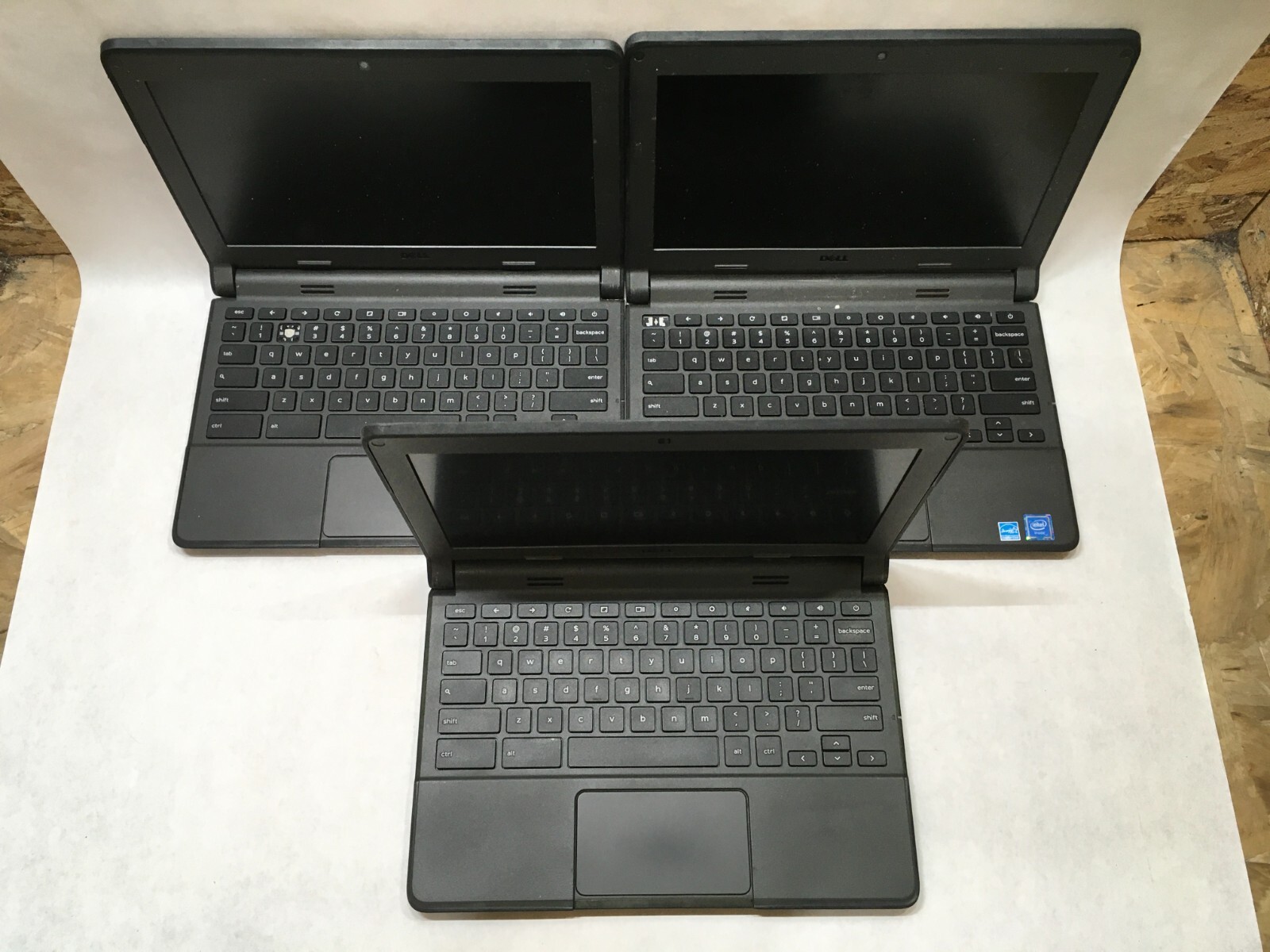Lot of 9 Dell Chromebook 11 3120 Celeron Missing Keys Power Issues- FT
