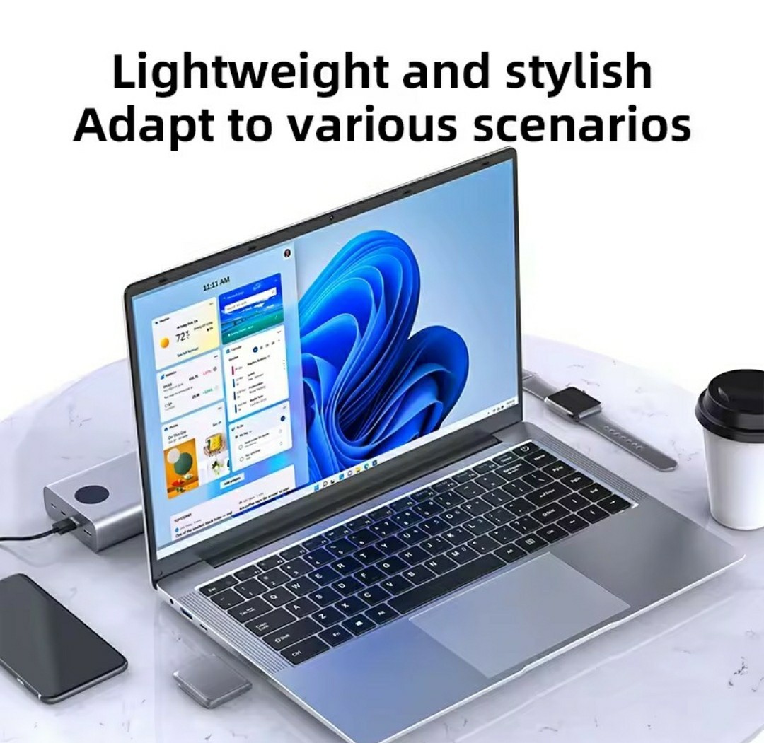 14.1″ Ultra Slim Windows 11 Pro Laptop Computer Intel Atom A3950 12GB Ram 256GB