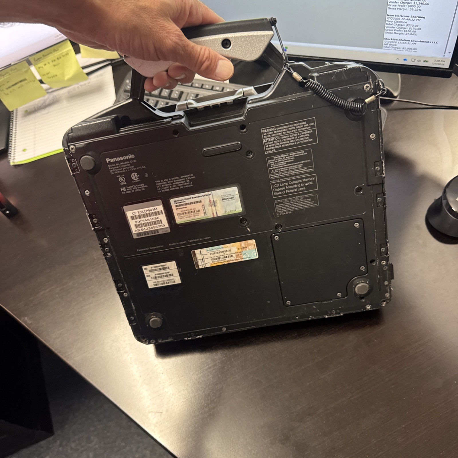 Panasonic Toughbook CF-30 13.3″ 4GB RAM 1.6GHz Core 2 Duo Parts Or Repair