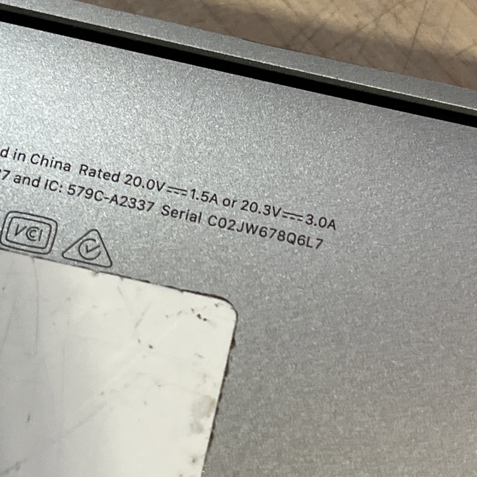APPLE MACBOOK AIR “M1″ 8 CPU/7 GPU 2020 13” 3.2GHZ 8GB RAM 128SSD