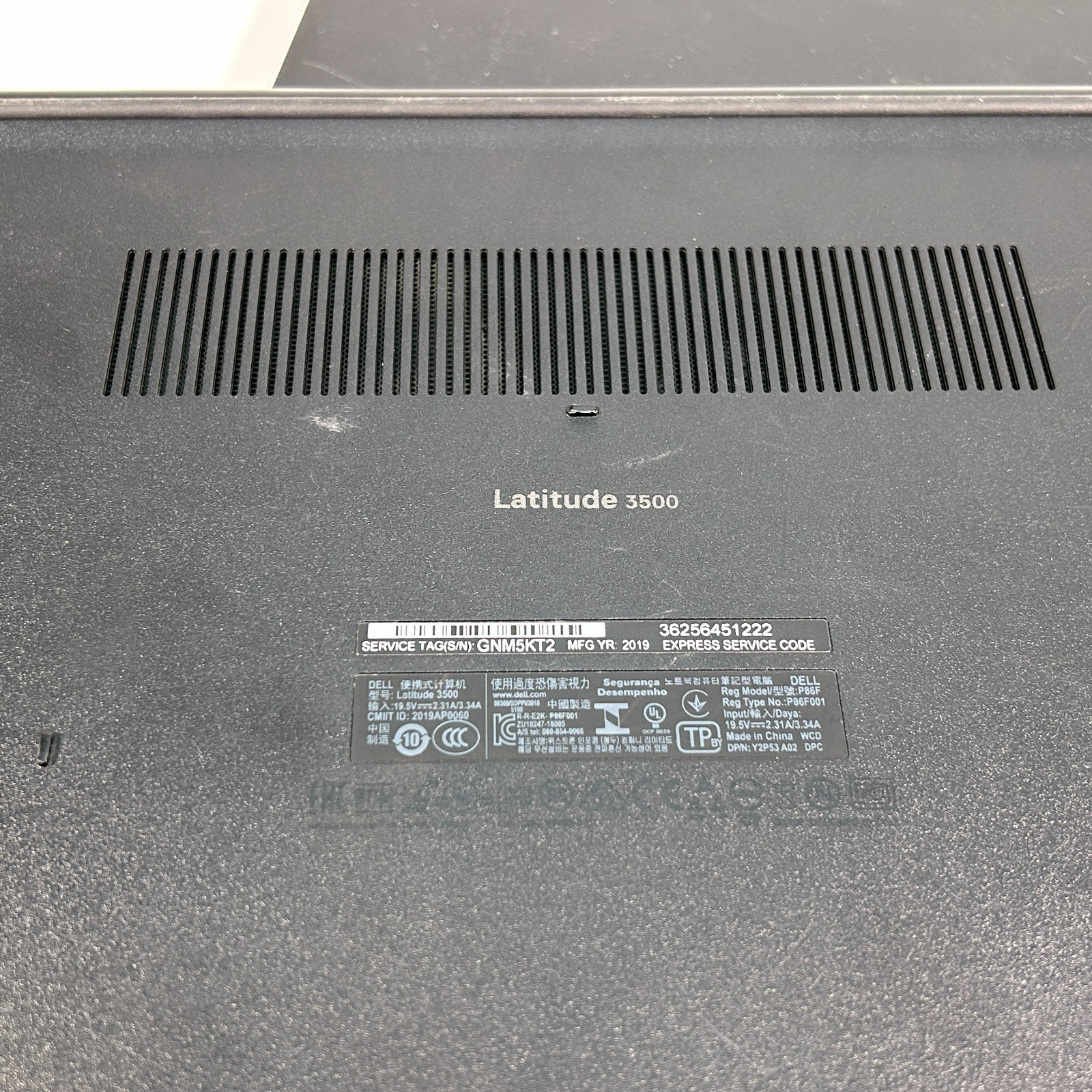 Dell Latitude 3500 Intel Core i5-8265U 1.60GHz 8GB RAM 256GB NVMe No OS Lot of 2
