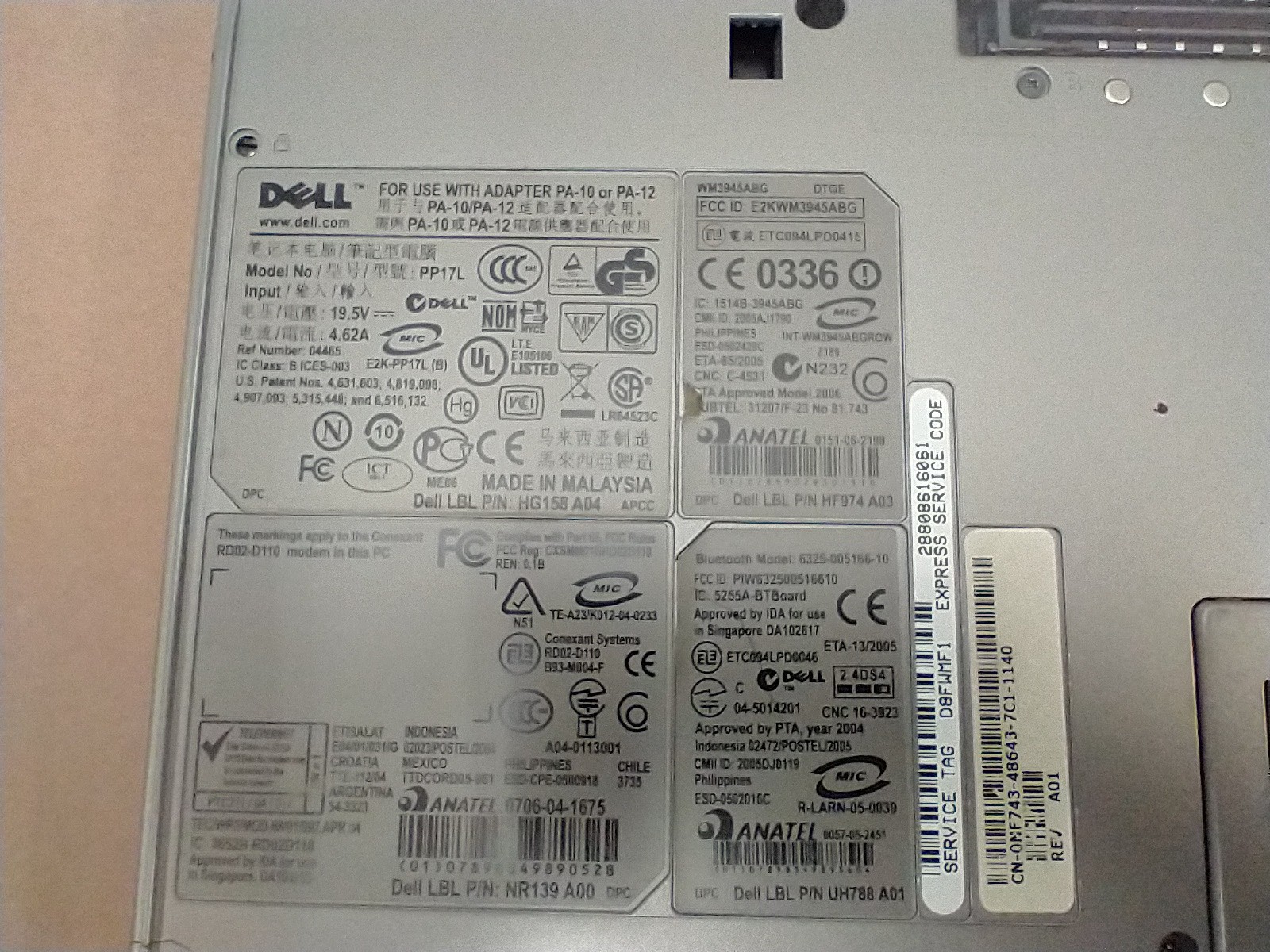 Debian12 Dell Latitude D520 – 15″ LCD/1.83GHz/4GB RAM/1TBGB HDD/SERIAL/Bluetooth