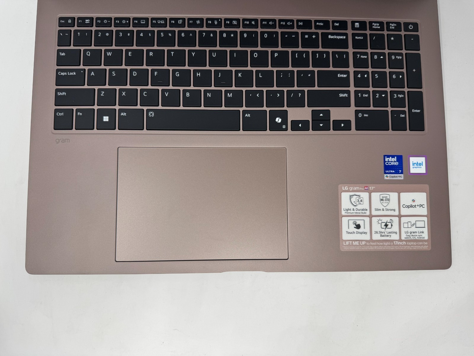 LG gram Max 17Z90UB 17″ Touch Laptop PC Ultra7 355/2.5K/IPS/32GB/1TB SSD/Wrty