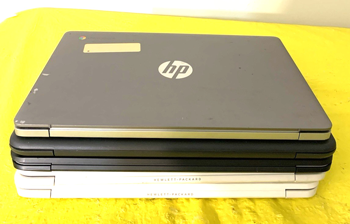 Lot Of 5 HP Chrome book Laptops