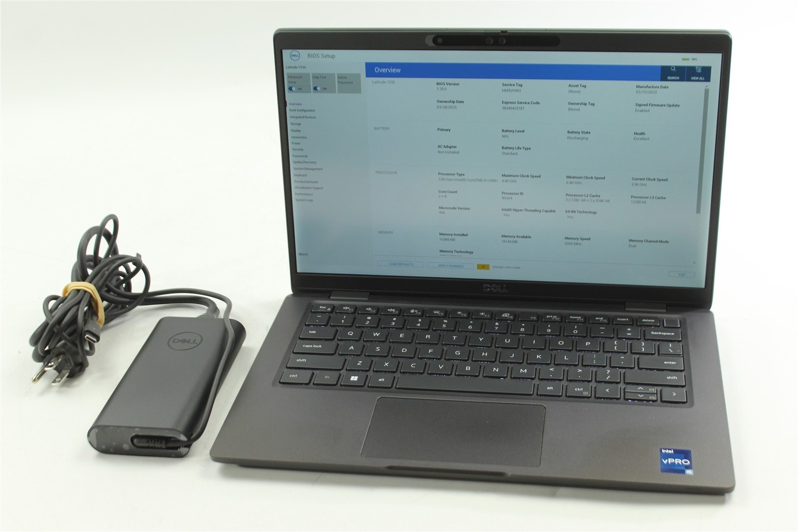 Dell Latitude 7330 13.3″ FHD Touch i5-1245U 1.6GHz 256GB SSD 16GB RAM W11P