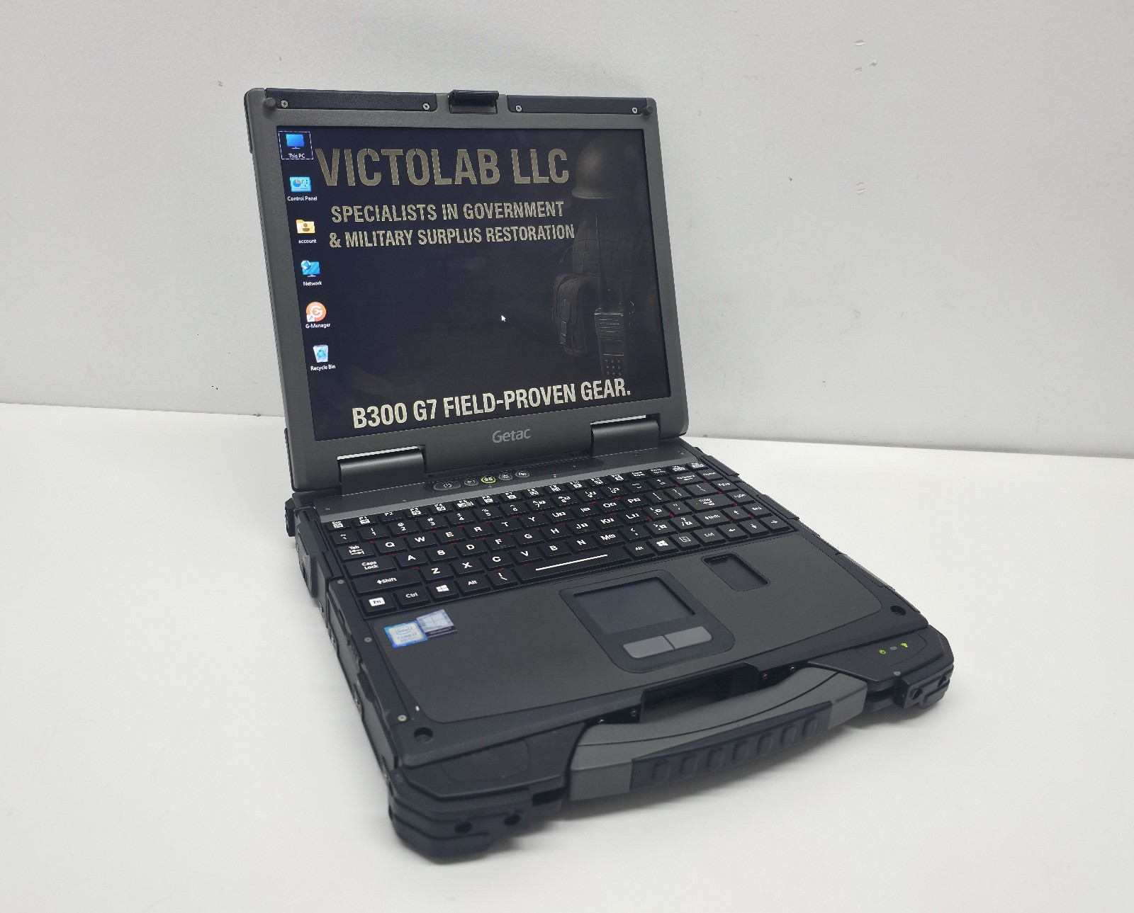 Getac B300 G7 Fully Rugged i7 8th Gen 8GB 256GB SSD W11 TPM BT GPS 4G LTE Touch