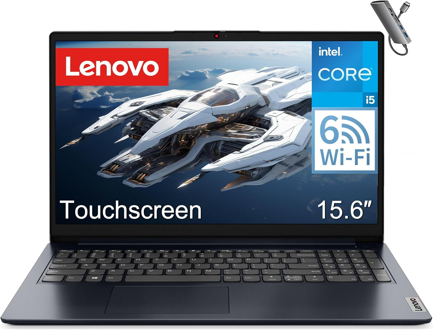 Ideapad Touchscreen Laptop Computer, 15.6″ FHD, Intel 10-Core I5-1334U, 24GB DDR