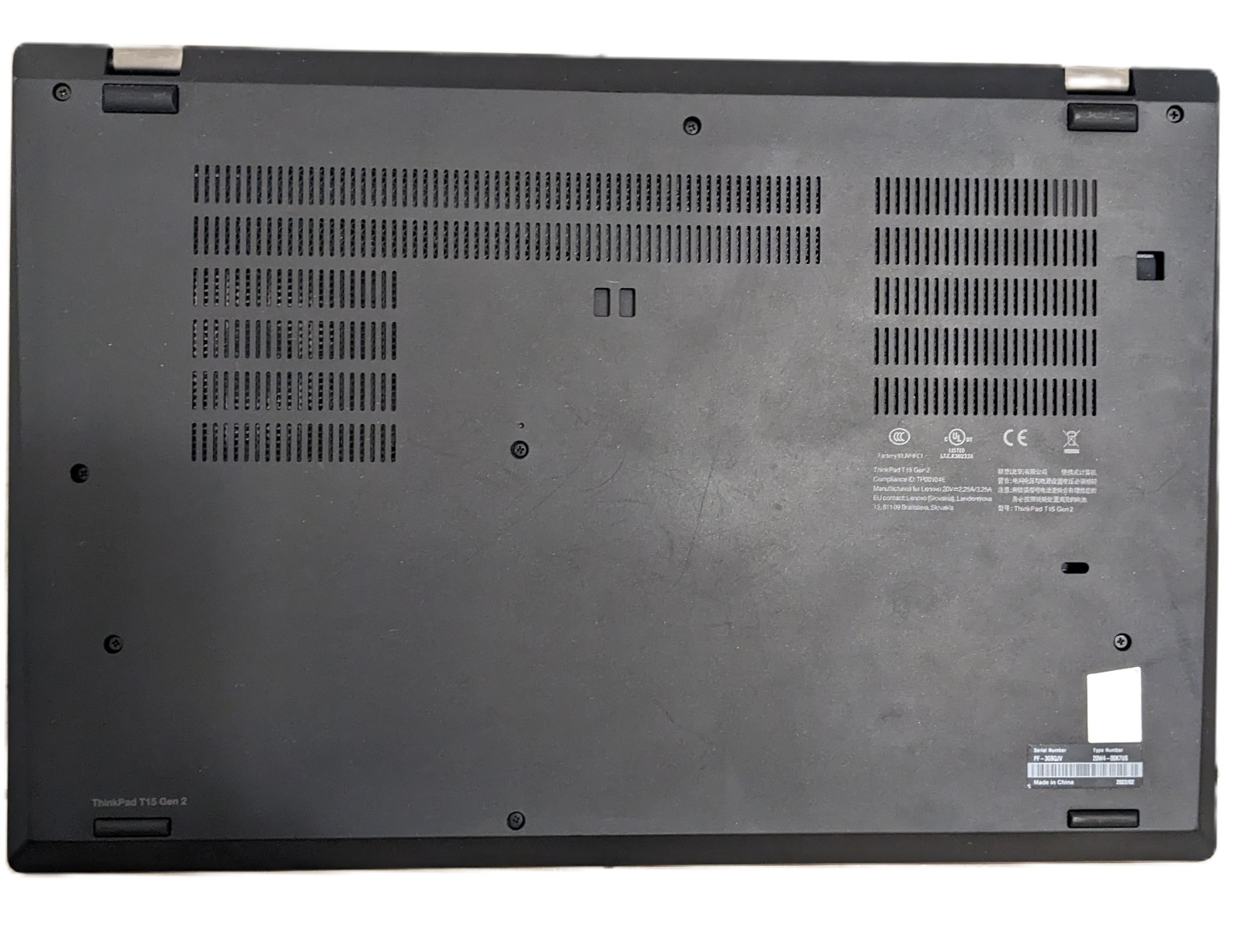 Lenovo Thinkpad T15 Gen 2i 15.6″ i7-1165G7 2.8Ghz 16GB RAM 256GB SSD WIN 11 PRO