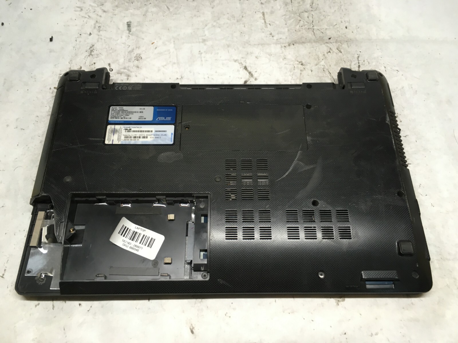 ASUS K53U 15″ (AS IS) AMD Fusion C-50 @ 2 GHz – JZ