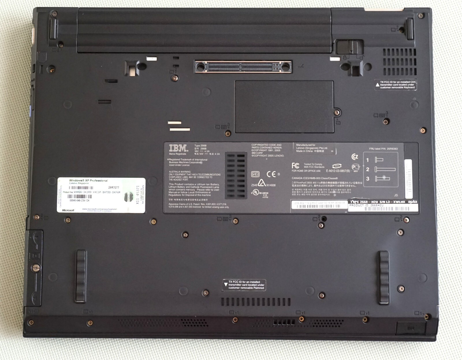 Collector grade IBM laptop Thinkpad T43p, TYPE 2668-H2U absolute flagship model