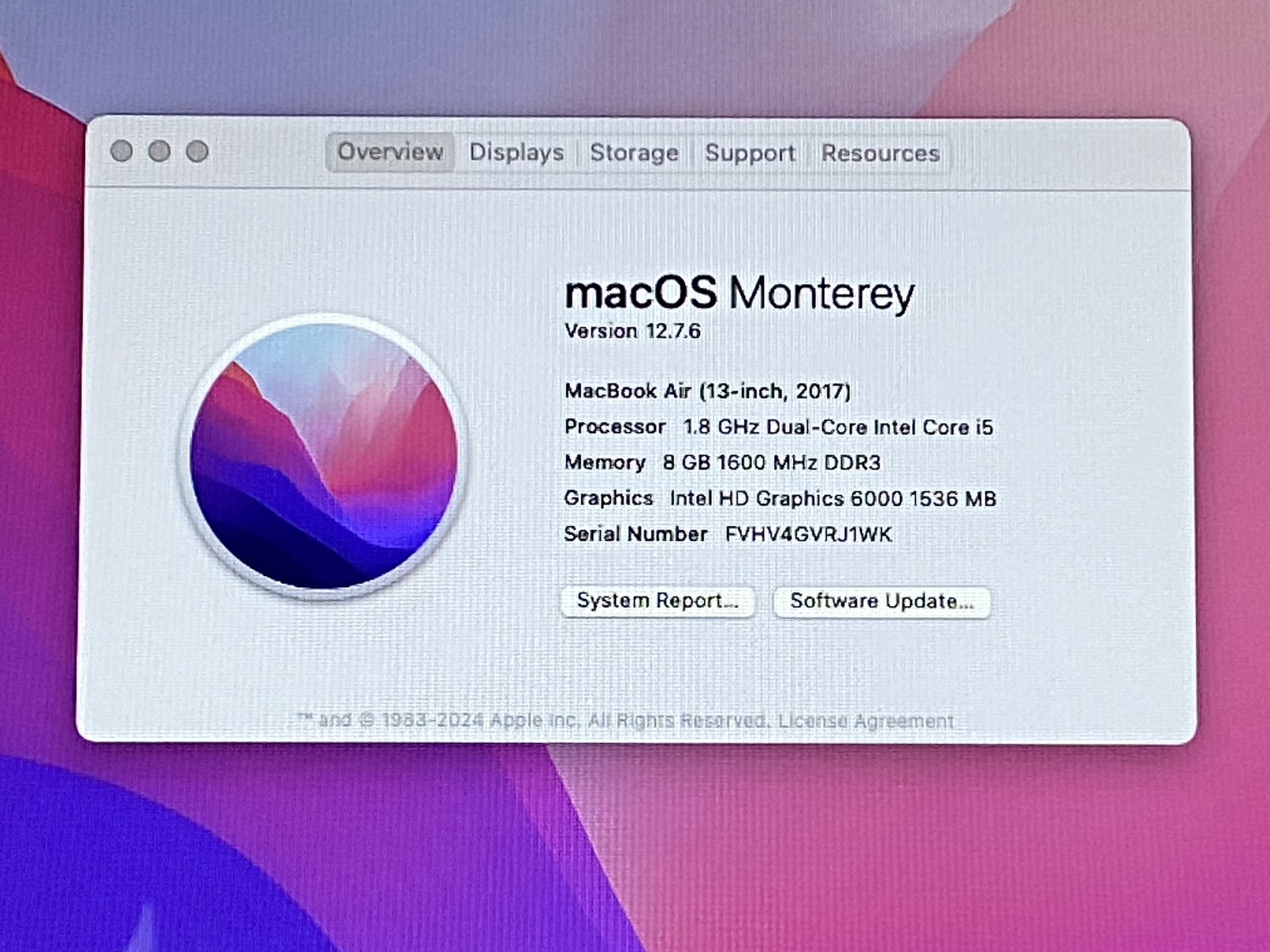 Apple MacBook Air 2017 A1466 13.3″ i5-5350U 8GB RAM 128GB SSD *Read* – CLP32A