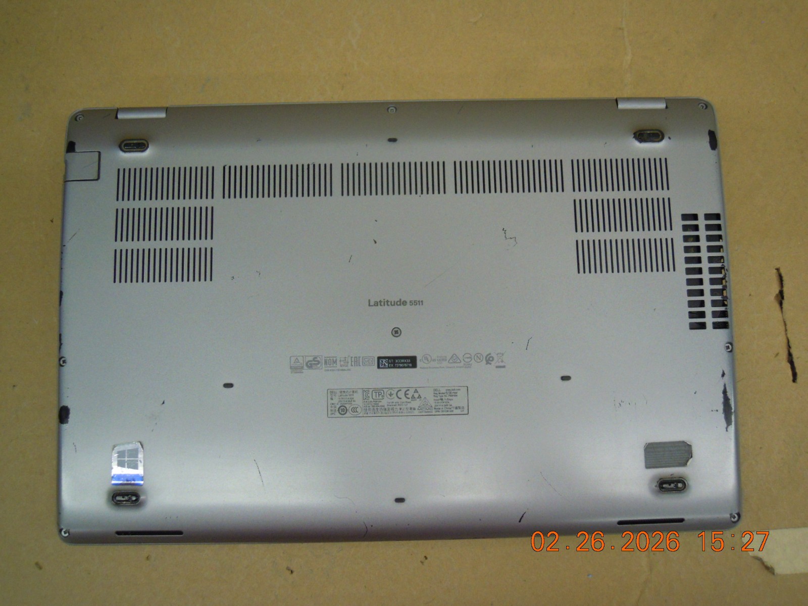 Dell Latitude 5511 | i5-10400H @ 2.60GHz CPU | 8GB RAM | AC Adapter | No HDD #1