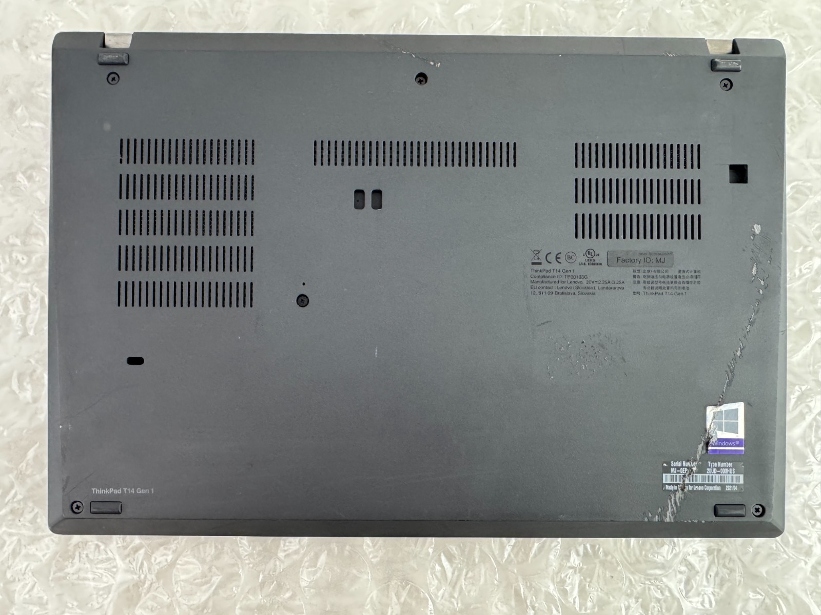 Lenovo ThinkPad T14 Gen 1 Ryzen 5 4650U 8GB 256GB SSD 14″ FHD Win 11 Pro