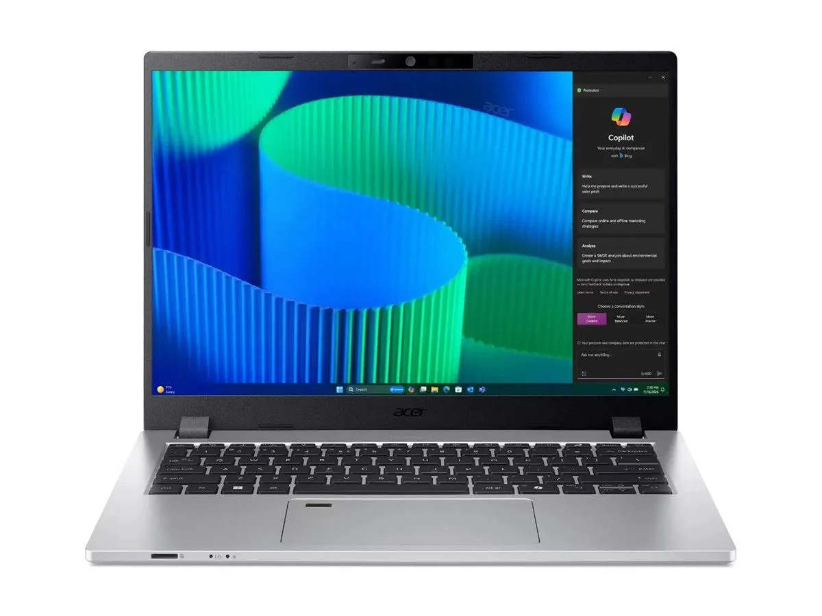 Acer TravelMate P214-56 14″ Laptop Core 5 120U 16GB 512GB SSD W11P