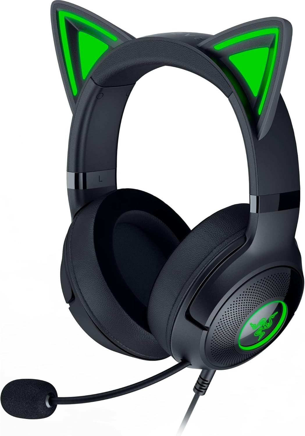 Razer Kraken Kitty V2 USB Wired Headset Chroma RGB Kitty Ears Reactive Lighting