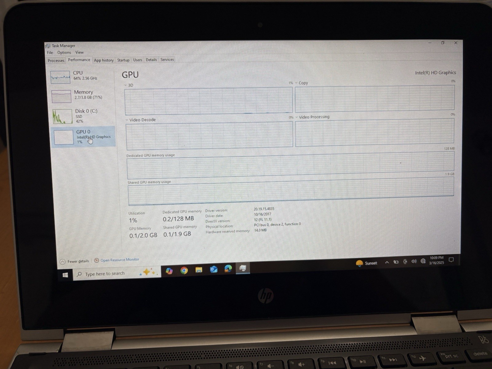 HP Pavilion x360 m1 Convertible PC m1-u001dx 4GB RAM DDR3 Intel Pentium As Is