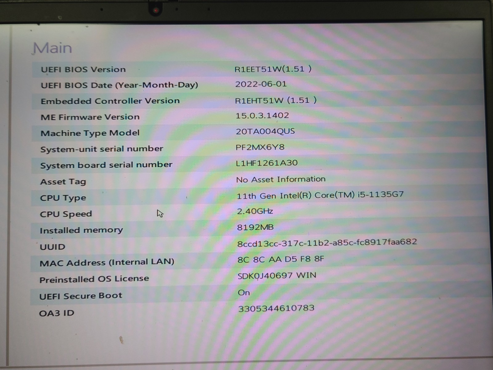 Lenovo ThinkPad E14 Gen 2 14″ FHD i5-1135G7 8GB RAM No OS/SSD