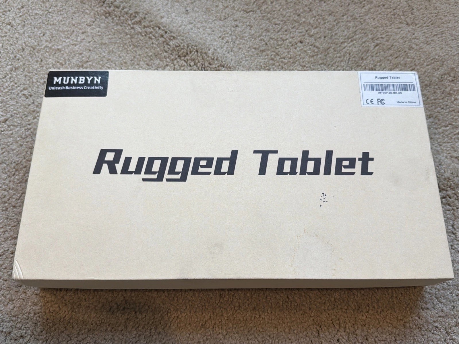 MUNBYN Rugged Mobile Tablet IRT05 – 10.1 inch w/ Hand Strap, Carry Handle- NEW!