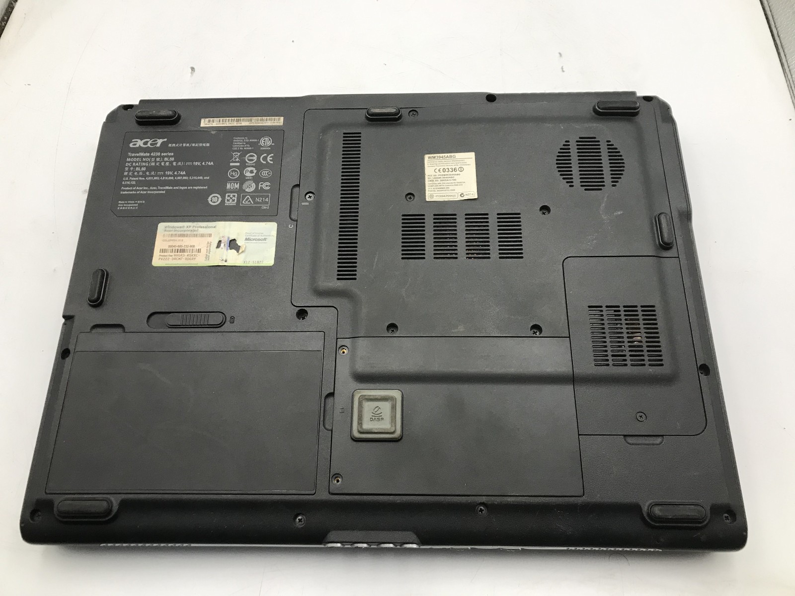 ACER TRAVELMATE 4230 – BOOTS TO BIOS – INTEL 2 T5500 – 2GB RAM – READ DESC – BB!
