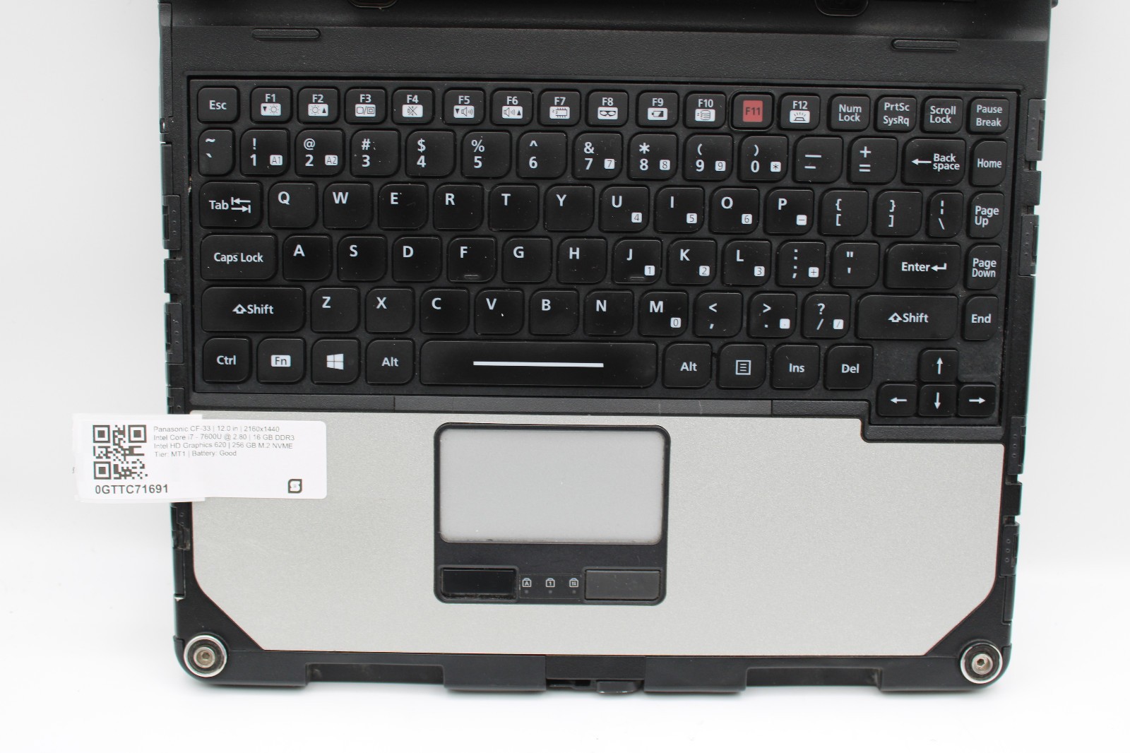 Panasonic ToughBook CF-33 4G LTE Touch _ i7-7600U _ 16GB / 256GB _ No OS
