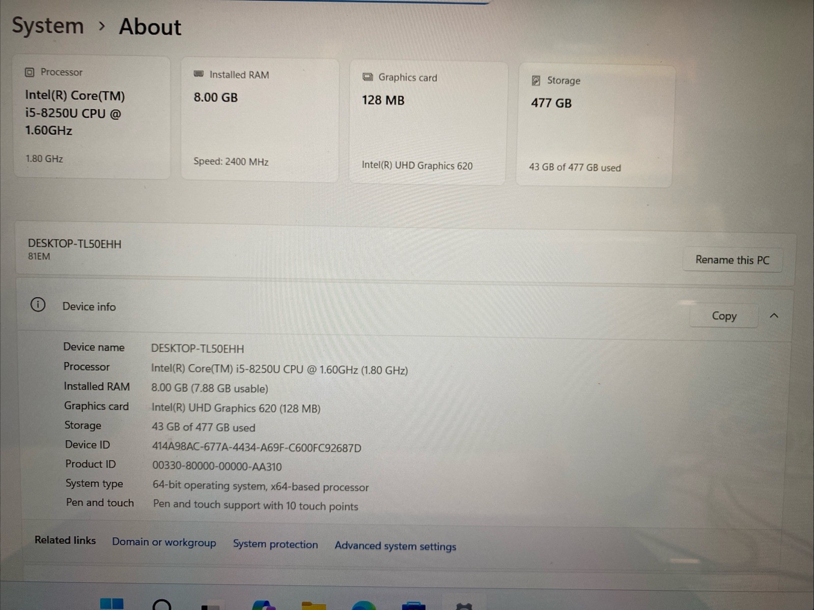 Lenovo IdeaPad Flex 6 i5-8250U 1.6GHz 8GB RAM 512GB SSD *Read Desc