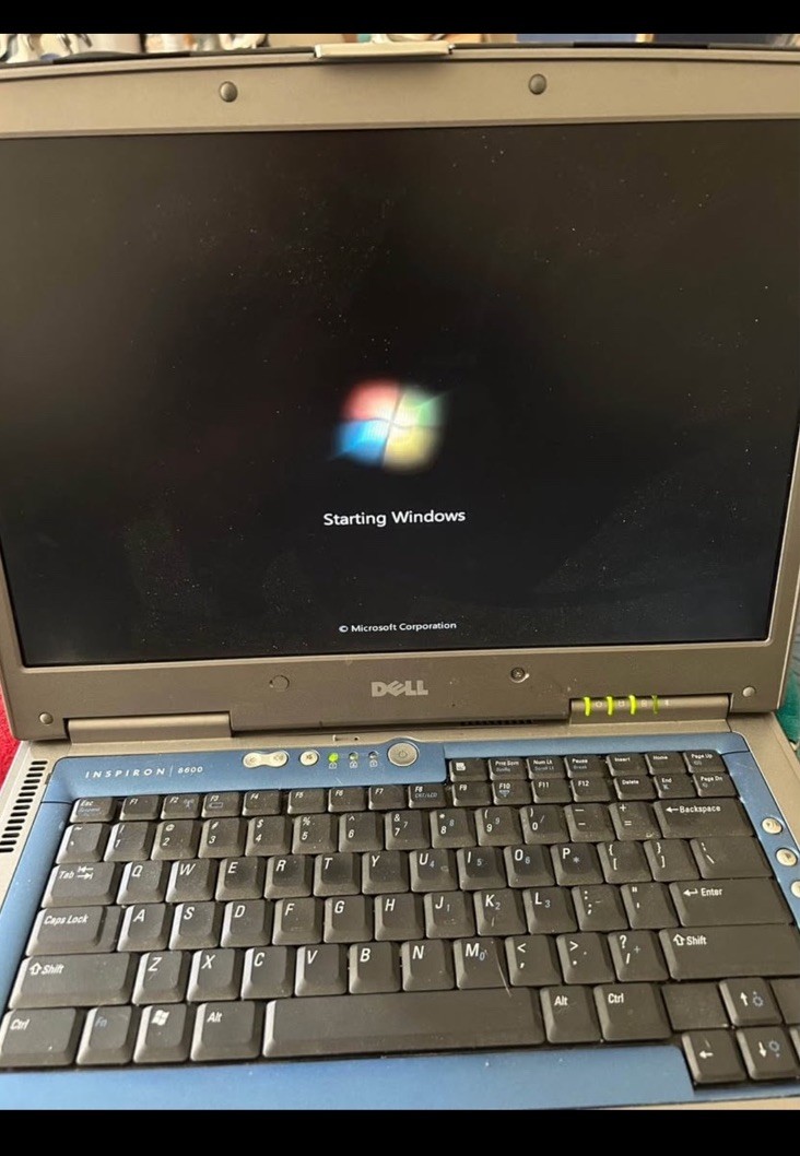 Dell Inspiron 8600 Laptop – Windows 7 Ultimate – Charger Included – No Battery