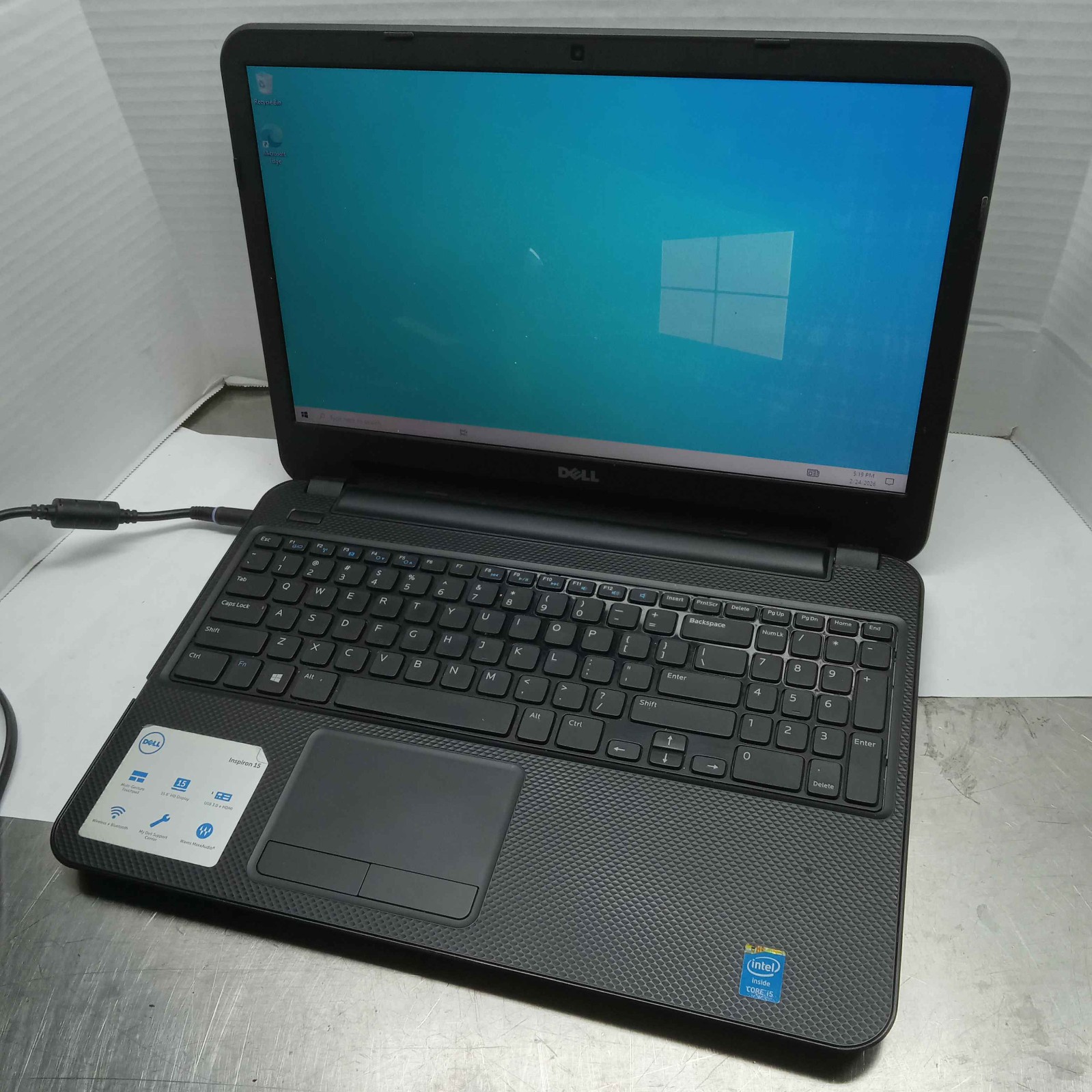 Dell Inspiron 15 Windows 10 Laptop i5-4200U 1.6GHz 6GB RAM 750GB HDD No Batt ^