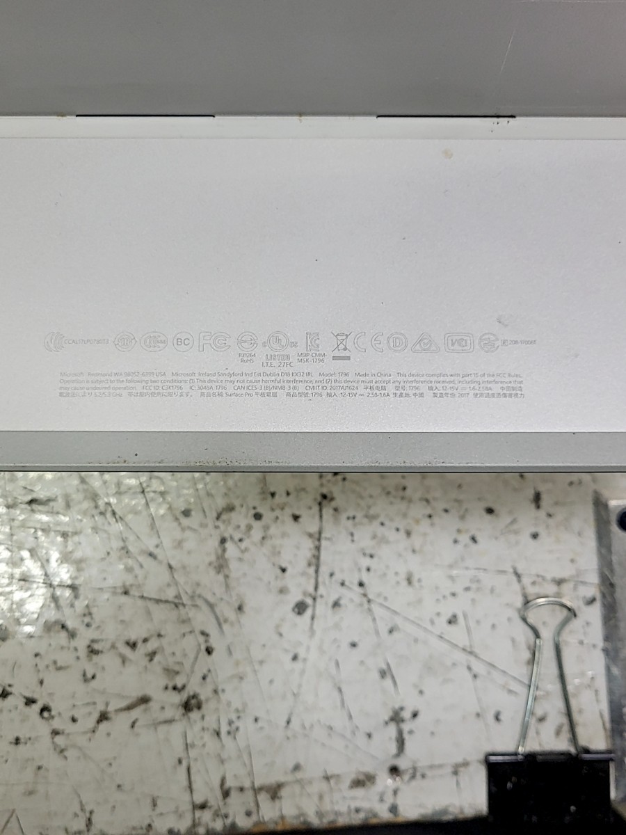 Microsoft Surface Pro 6 1796 Tablet Core I7-7660U 8GB 256GB SEE NOTES