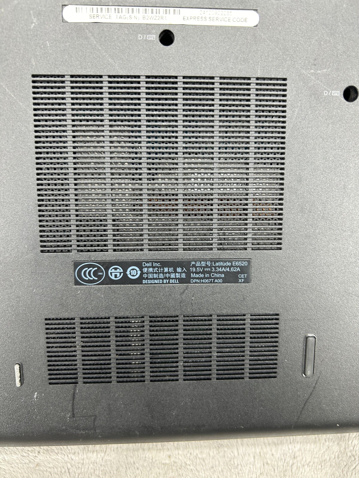 For Parts!! DELL LATITUDE E6520 INTEL i5 CPU Windows 7 Laptop – No Charger!