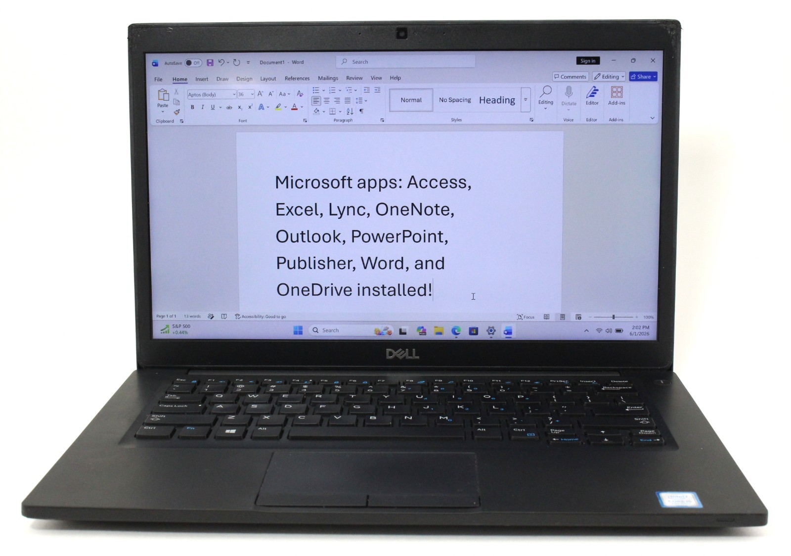 DELL LATITUDE 7490 14″ 2.6GHz i5-7300U 256GB SSD 16GB RAM Win 11 Pro ; 6181931
