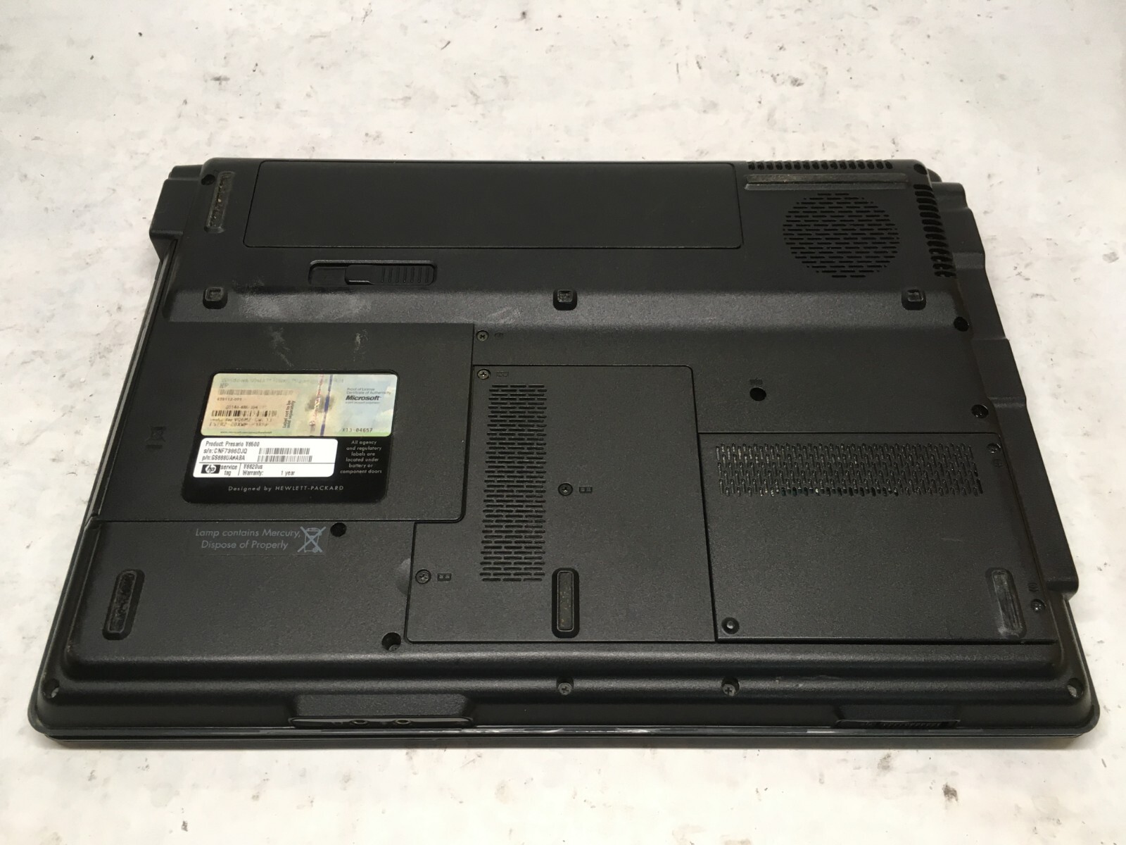 HP Presario V66620us 15″ [AS IS] AMD Athlon 64 X2 Dual Core @ 1.8 GHz – JZ