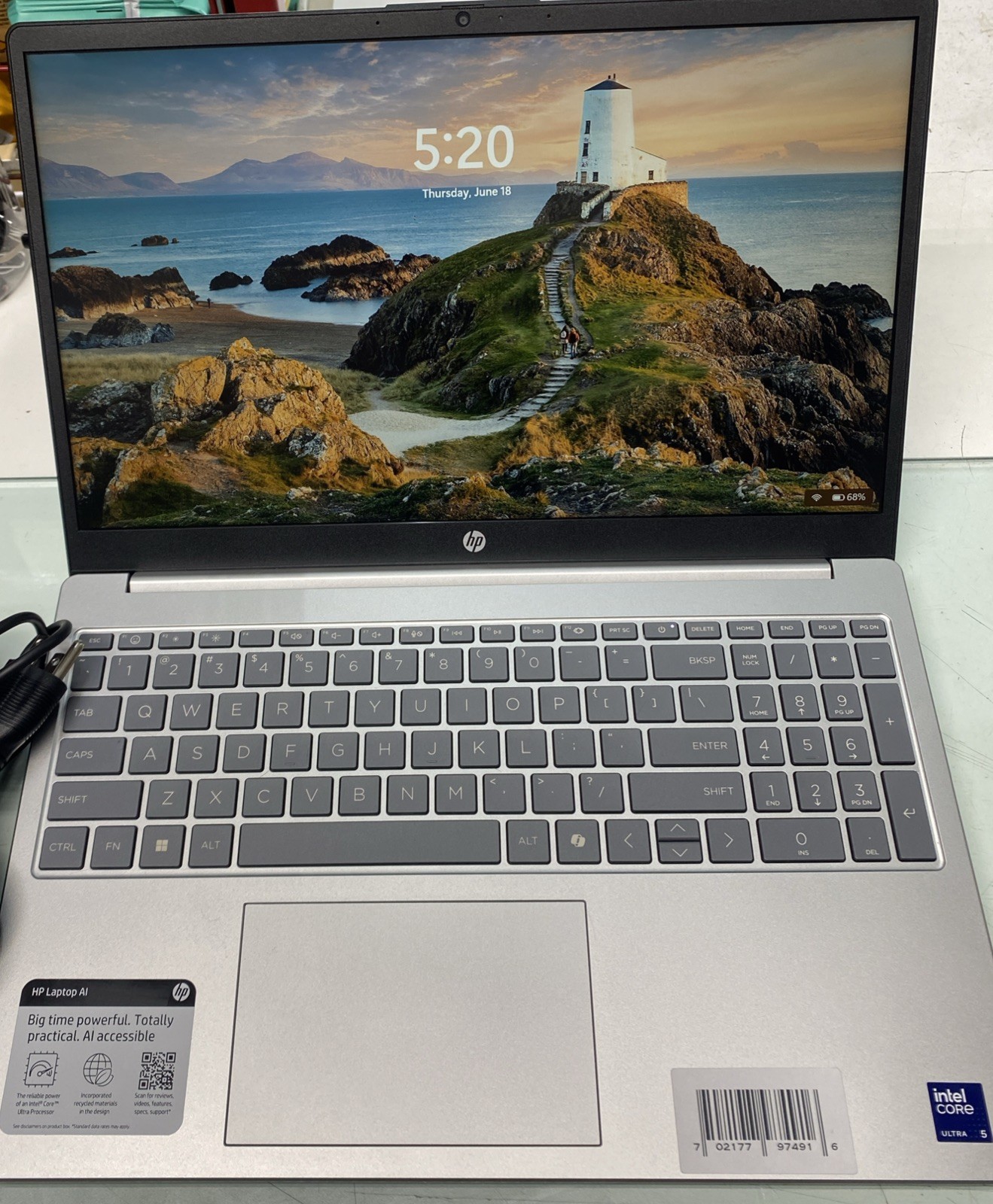HP 15.6″ FHD Touchscreen Laptop Intel Ultra 5-255U 8GB RAM 512GB SSD – Silver