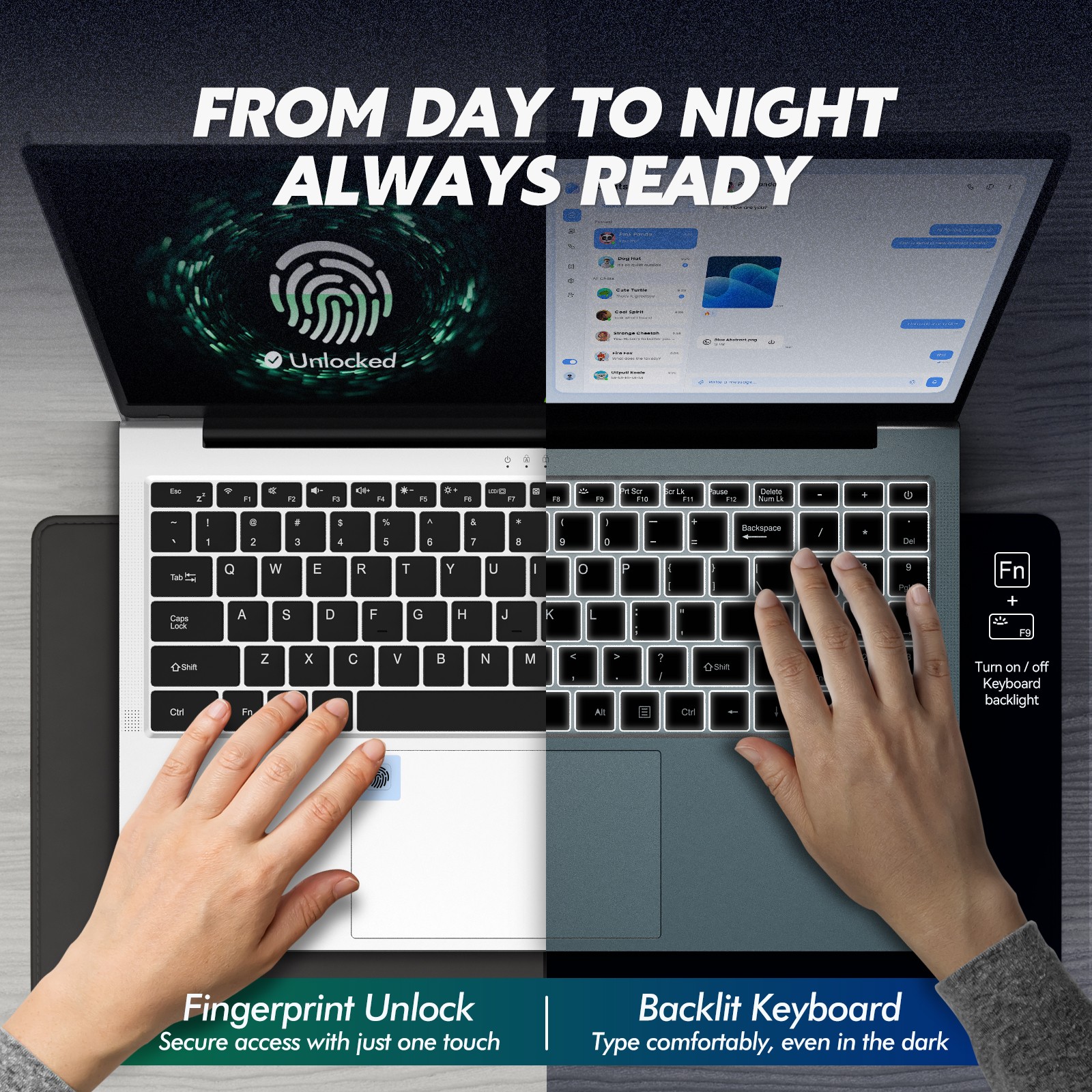 15.6″ 32GB RAM+1TB Laptop 3050E 6000mAh Win 11 Pro Lightweight Student Computer