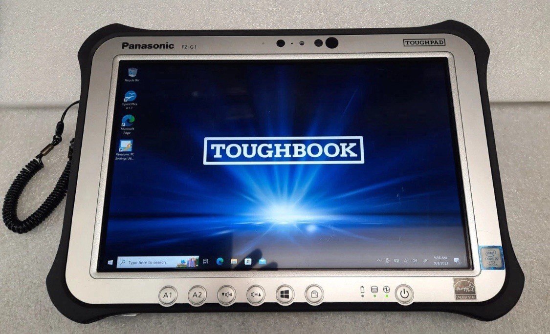 Panasonic Toughpad FZ-G1 MK5 i5 7th 2.60GHz 8G RAM Dual Touch Win10 Pro AC used