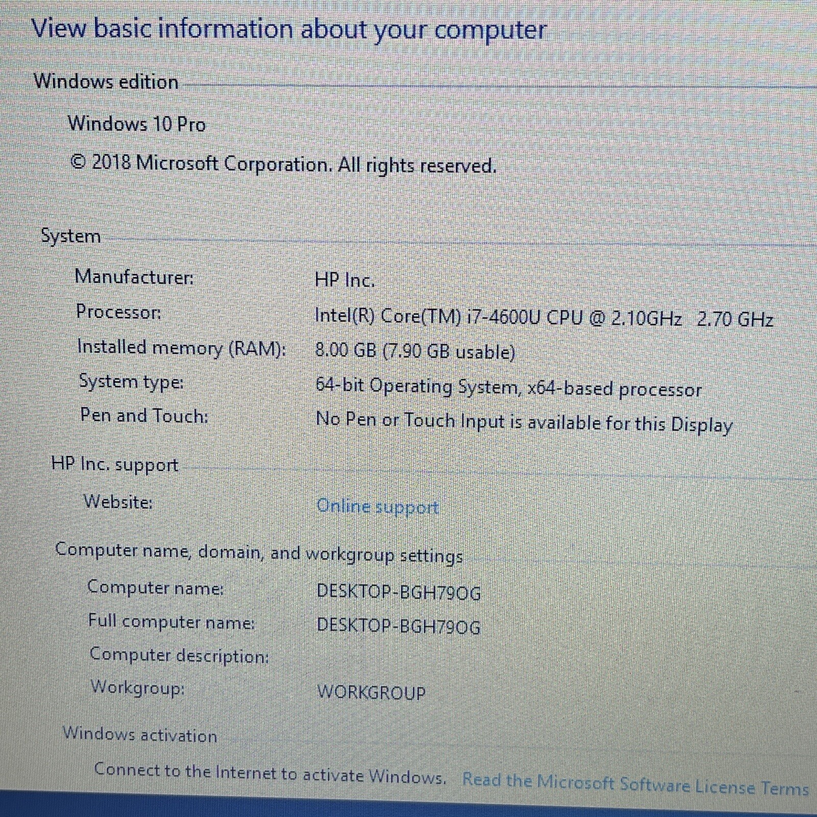 HP ZBook 14 G2 i7-4600U @ 2.1GHz 8GB 256GB Win 10 Pro WebCam BlueTooth