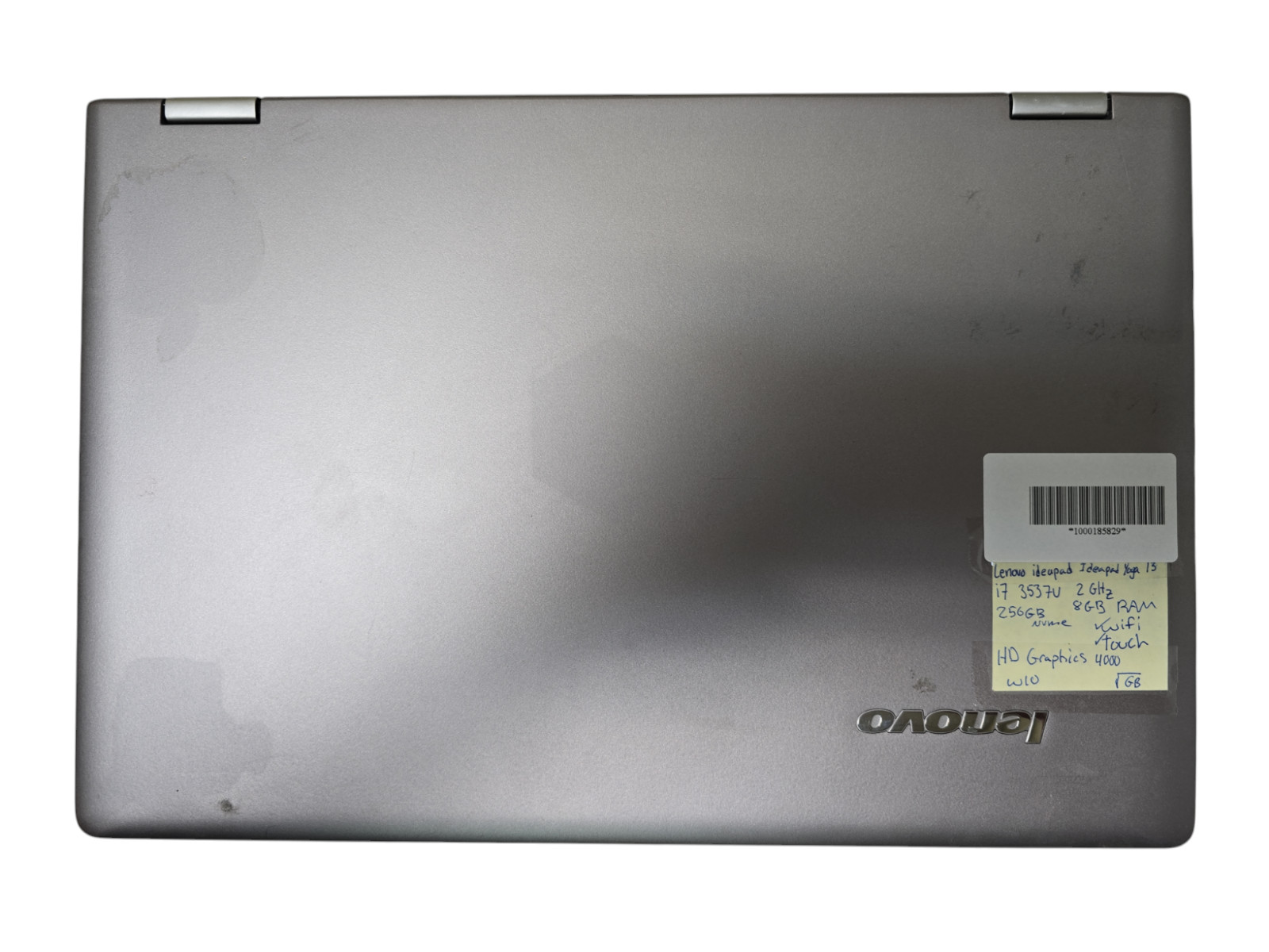 Lenovo IdeaPad Yoga 13 i7-3537U@2GHz 256GB NVMe 8GB Ram Touch WiFi Win 10 Tested