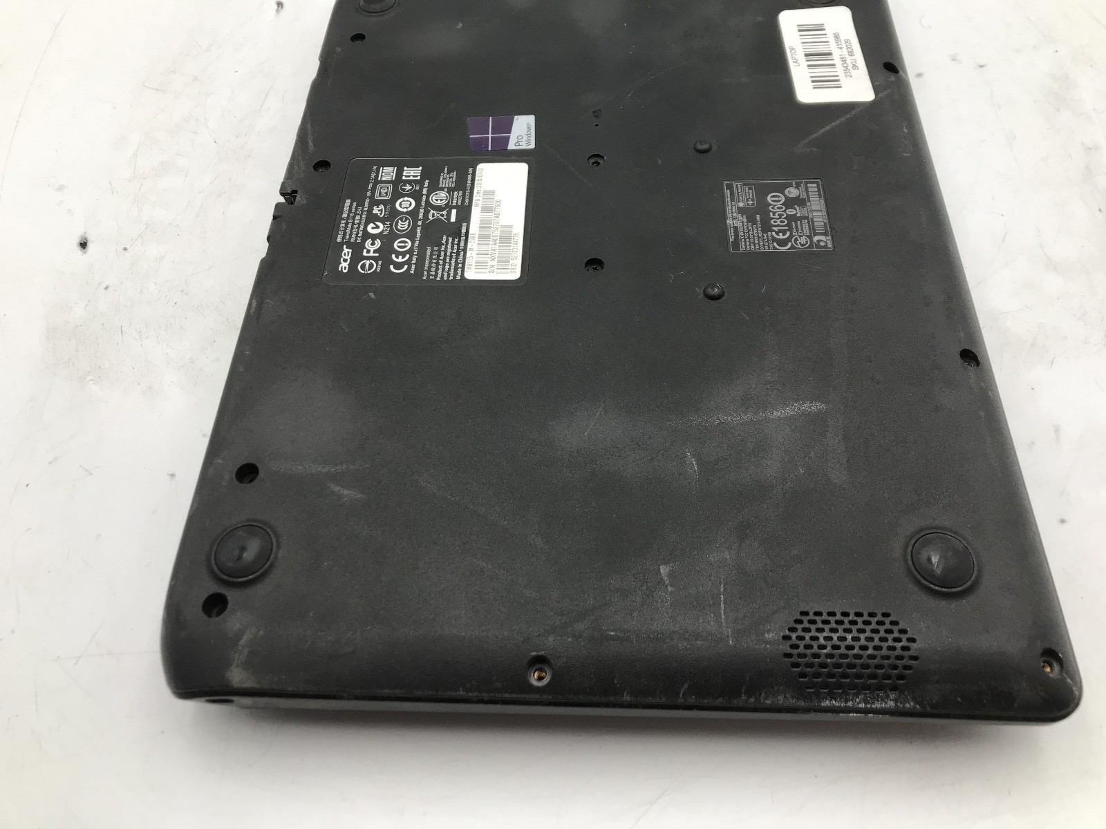 ACER TRAVELMATE B115 SERIES – FOR PARTS/NO POWER – INTEL CELERON N – 4GB RAM -BB
